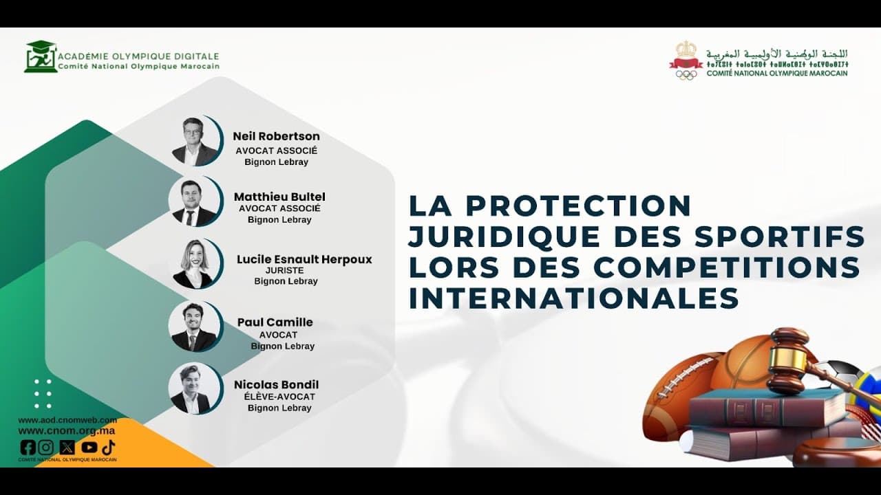 La protection juridique des sportifs lors des compétitions internationales