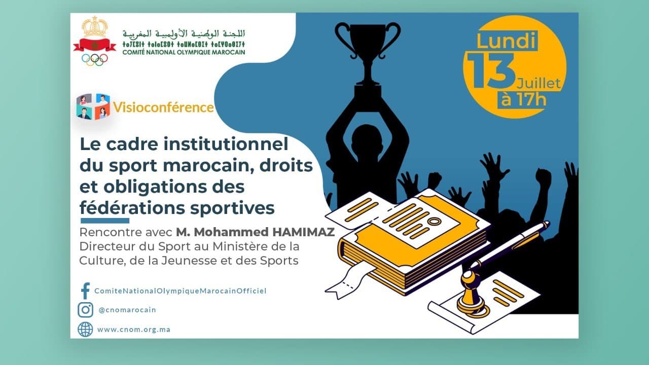 Le cadre institutionnel du sport marocain, droits et obligations des fédérations sportives
